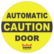 dormakaba ED5 Installation Instructions Chapter 8 8 ED5 door signage 8. Low energy operator 8.. Overview Signage and warnings are specified in ANSI /BHMA A56.
