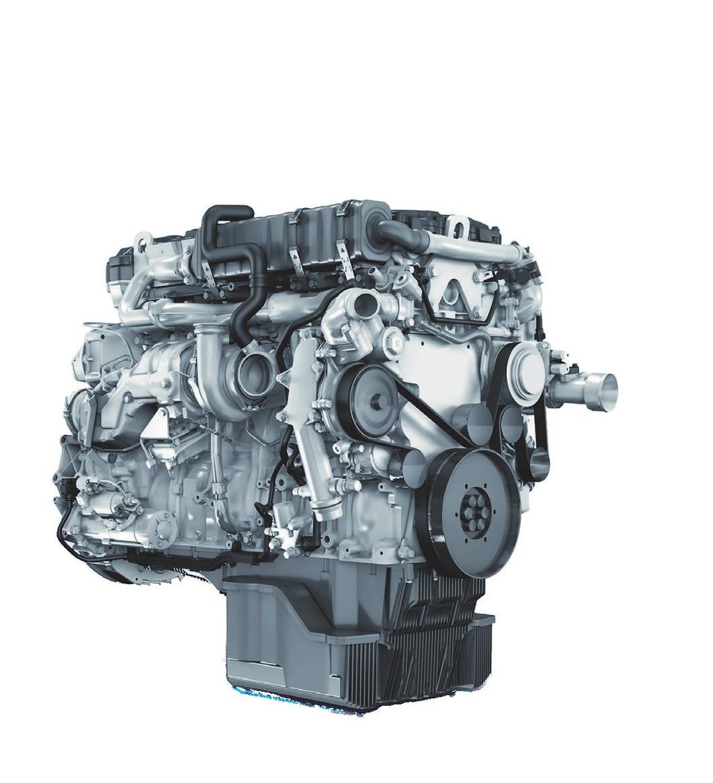 The torque has been increased, and maximum torque can be reached at lower engine speeds.