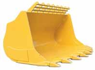 Earthmoving bucket The earthmoving bucket with a one-piece bucket bottom is suited both for earthworks and loading cohesive material. The slanted sides give powerful penetration.