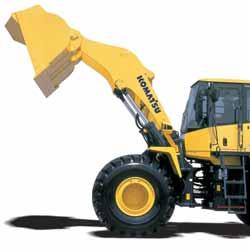 WA470-5 W HEEL LOADER OVERWHELMING PRODUCTIVITY 1245Nm / 1400 rpm Nm 1500 Extremely high-torque engine The Komatsu low emission engine SAA6D125E-3 pro- kw 1200 900 600 300 duces 195 kw (261 HP) at 2.