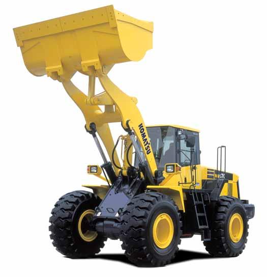 WHEEL LOADER WA470-5 Excellent stability and manoeuvrability With a tread width of 2.230 mm and a long wheelbase of 3.