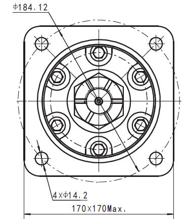 Section 2 Dimensional Data 6 Frame (mm), with internal drain check 4C SAE C, 4 bolt Flange, O16 Ports: Drain 7/16-20UNF Size, cc/rev 200 250 315 *400 *500 *630 *800 *1000 Dimension L (mm) 265 271 278