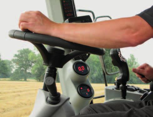 One-hand control The new quiet and vibration-free cab is designed for long