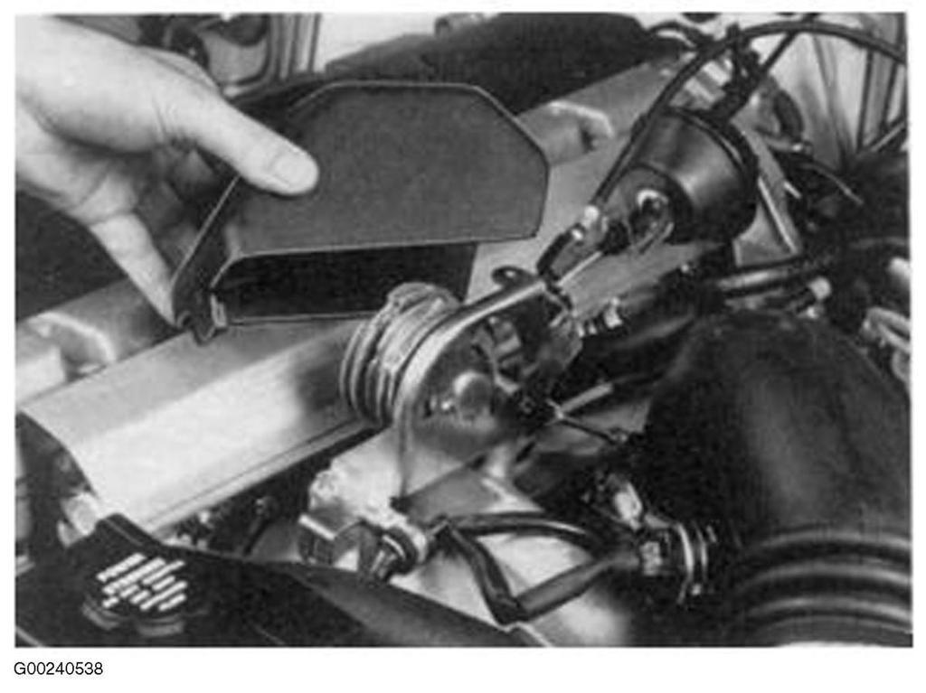 2. Remove throttle pulley cover. See Fig. 5. Remove the following components. See Fig. 6.