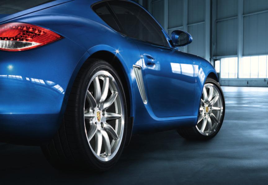 Wheels Do you find these wheels a bit uncon ventional? How fitting. From one of the most common metals on earth, Porsche engineers have forged uncommon combinations of fashion and function.