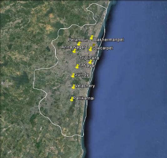 7. AMBIENT NOISE MONITORING OF CHENNAI Chennai, the capital city of Tamil Nadu, is located at 13.827 N, 8.277 E, and lies in the Southern India on the Coromandel Coast off the Bay of Bengal.