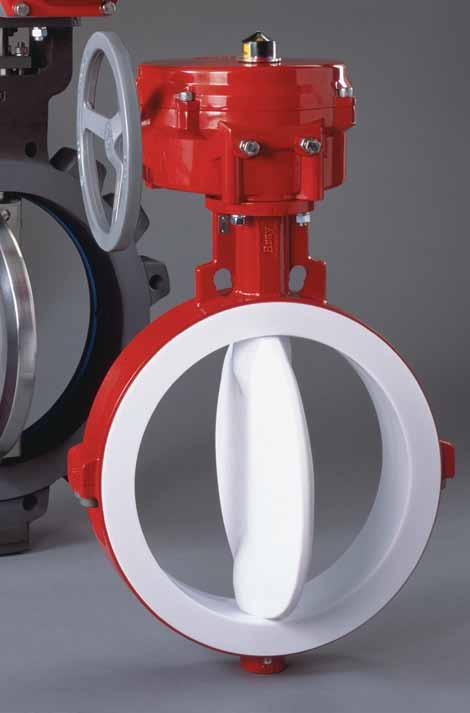 Sanitary and PTFE Lined Butterfly Valves Sizes 2 24 (50mm - 600mm) The Bray HPV PTFE High Performance Valve Wafer and Lug Styles PTFE, Conductive PTFE or UHMWPE Trim Rated for 150 psi (10.