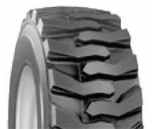 The drive axle is equipped with widebase deep tread tires,
