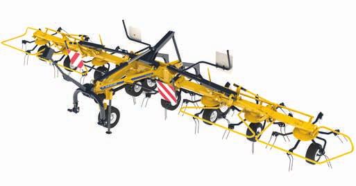 06 TEDDERS ProTed tedders. The ProTed range of tedders is available in both mounted and trailed specifications. The three mounted models feature working widths of 6.9, 7.6 and 8.