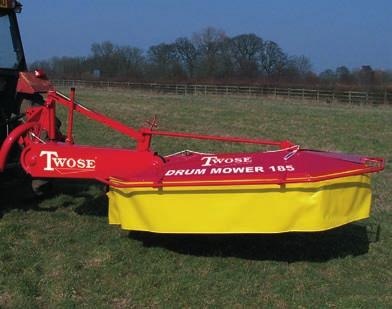 Manual fold back for transport Low power requirement Centre pivot headstock Uniform spring assisted weight distribution on drums Excellent mowing in all conditions Three V-belt primary drive Drum