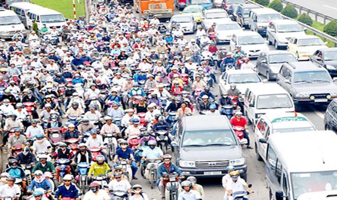 Aside, around 50,000 vehicles from other provinces running into inner city Motorcycles account for 78% of vehicular trips, while bus network