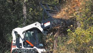 The ideal attachment for use on lakefront property, construction sites, power line and road right-of-ways, trails and other areas needing brush and thick