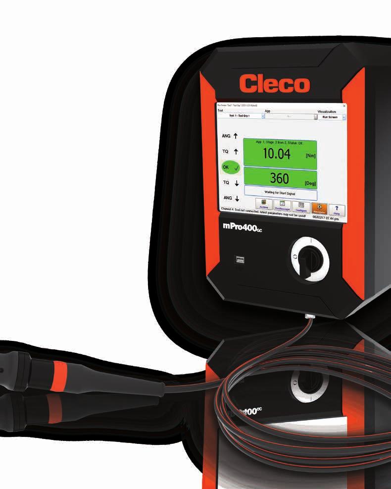CORDED ELECTRIC ASSEMBLY TOOLS The centerpiece of the system is the Cleco mpro400gc-hybrid Controller, which