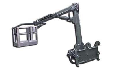 Positive/Negative Jib With Man Basket Designed for passengers to lift themselves up and move from side to side.