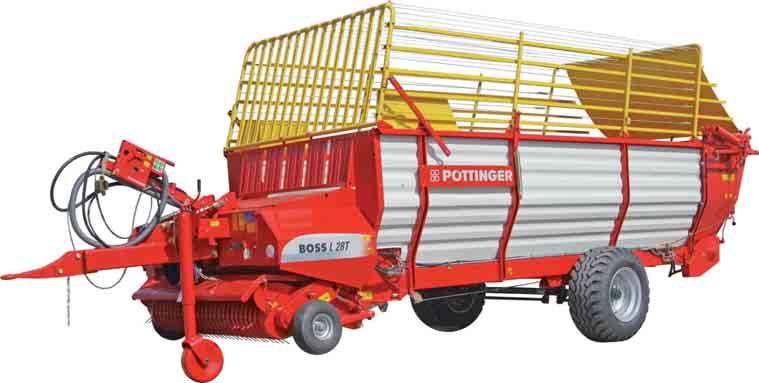 Lightweight design with key benefits BOSS junior and BOSS L are modern, lightweight self-loading wagons featuring performance, reliability and comfort.
