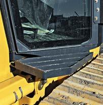 the front end of the dozer.