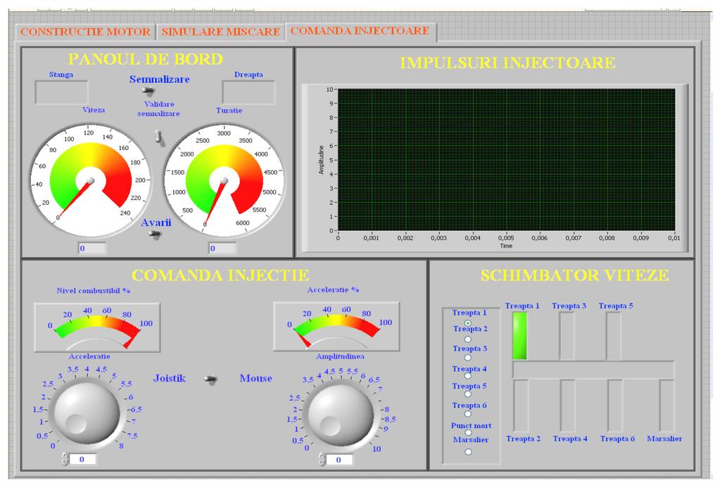 The front panel The front panel is the direct user interface for the virtual instrument in which operates, being provided with a toolbar and a range of control elements (Fig. 3). Figure 3.