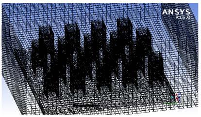 To balance the accuracy of the simulations and solution time, an optimum size of mesh need to be chosen.