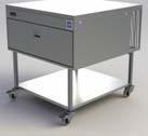 VCS one and two drawer units supplied on a flat channel base suitable for integration with cooking