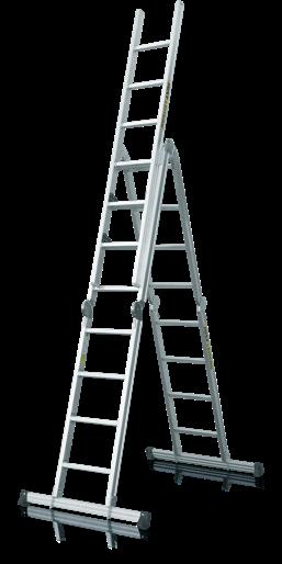 Versatile Positions: Ladder Length in m Folded Dimensions B C L x B x H in m A D