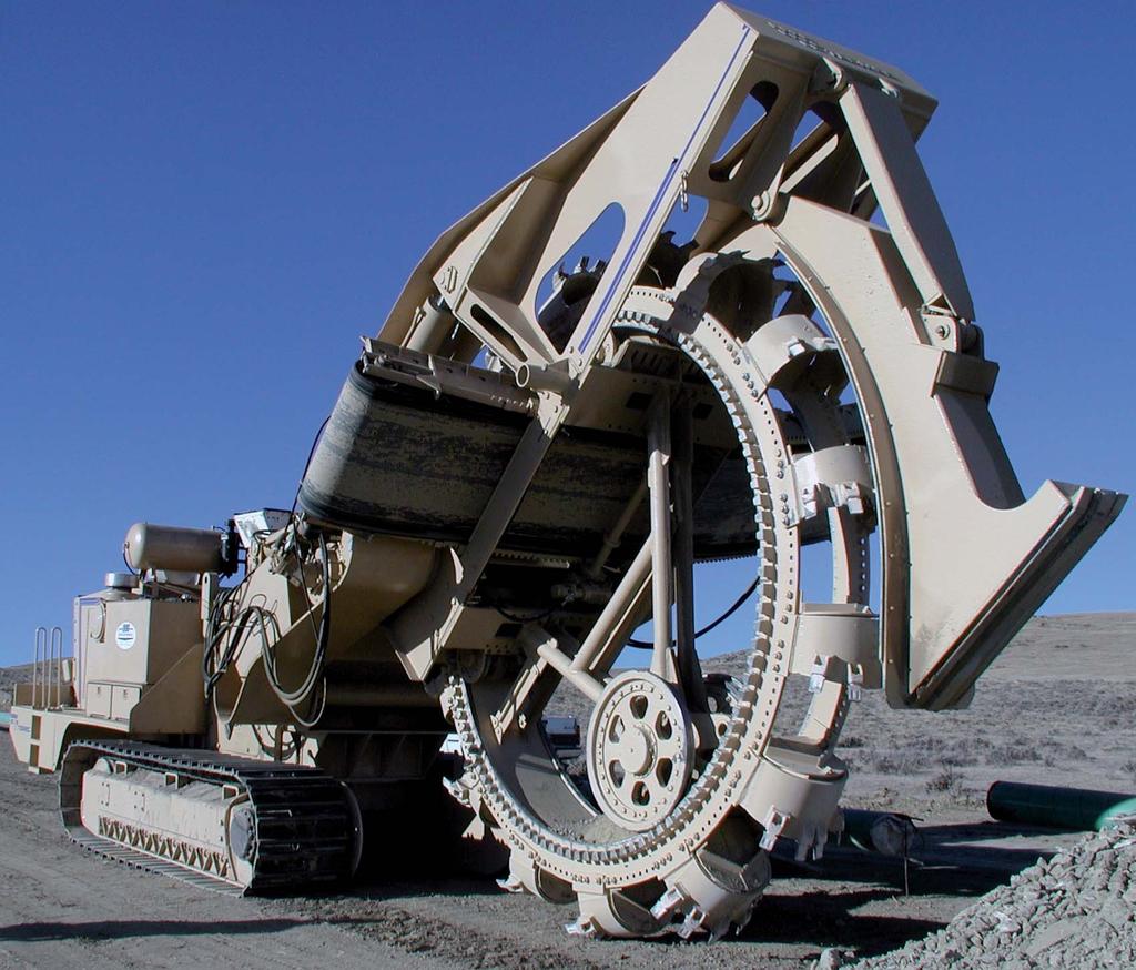 1175XHD BW 60 METRIC TON-CLASS BUCKET WHEEL TRENCHER FOR MID TO BIG SIZE PIPELINES AND