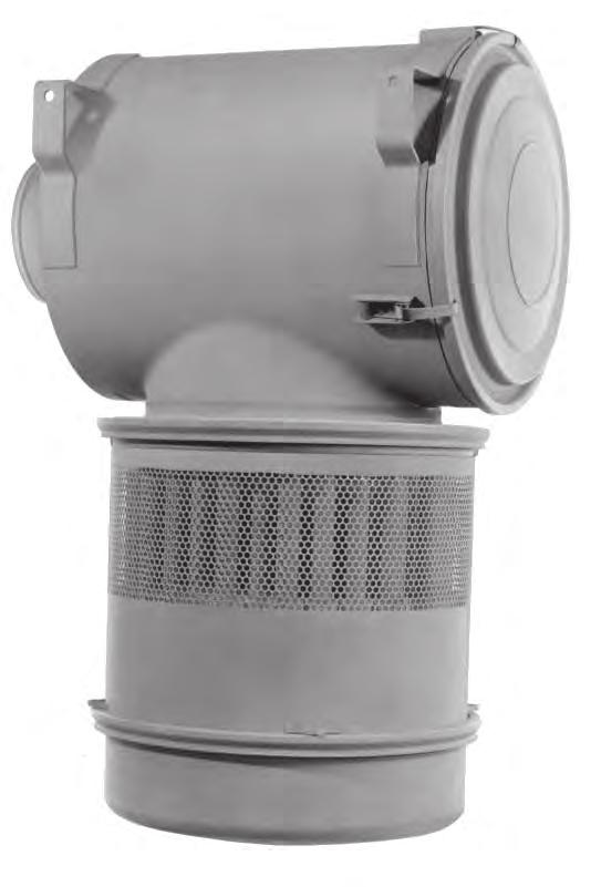 STG Donaclone Air Cleaners Versatile STG Provides Airflow to 1760 cfm Choose Peripheral or Tubular Inlet, Horizontal or Vertical Mount Applications Allows 390 to 1760 cfm airflow throughput per air