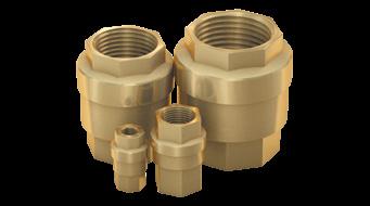 5 Type TVR61 Type TVR61 Brass check valve DESCRIPTION Features Brass Full flow, high flow rate Minimum pressure loss Compact dimensions Average leak tightness Low-noise opening and closing The check