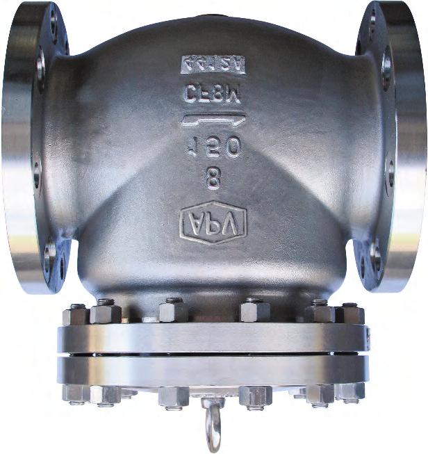 Features Check valves are designed to close quickly in either horizontal or vertical 2 3 5 7 8 1 4 6 (flow up) pipe runs. The body seat ring is installed on a 3 o angle.
