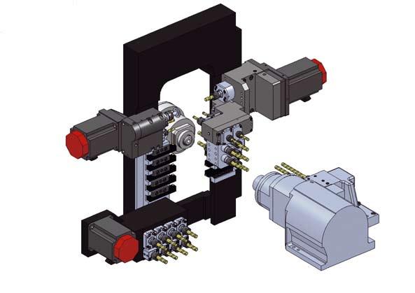 6 AXIS VERSION On this version, the Gamma 20 may be fitted with up to 39