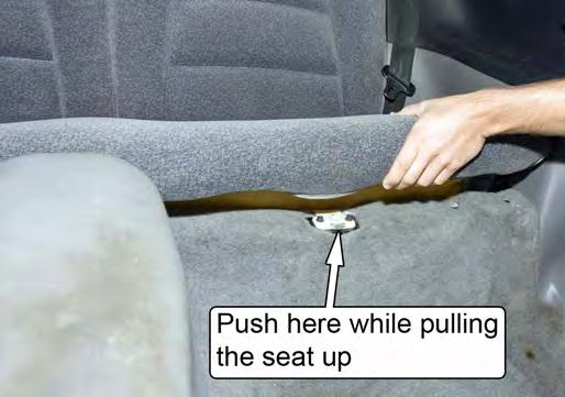 Remove the rear seat headrest.