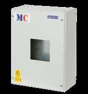 MC Range MCCB Panelboards Accessories MCENC1 Enclosures To Suit Individual MCCBs (3 & 4 Pole) Amperage H (mm) W (mm) D (mm) 16A - 100A MCENC1 400 300 170 125A - 200A MCENC2 700 300 170 250A - 630A