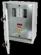 IP65 Power Distribution Boards IP65 Power Distribution Boards All boards will accept RCBOs and MCBs. Isolators can be locked in ON and OFF position (using DL1 locking device).