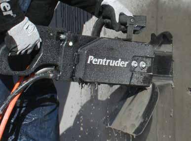 Pentruder CW630/CW630 Flush HF Power Cutter Strong and durable for the professional concrete cutter Designed to run ICS bars, FORCE4 and PowerGrit Chains, and sprockets for optimum performance with