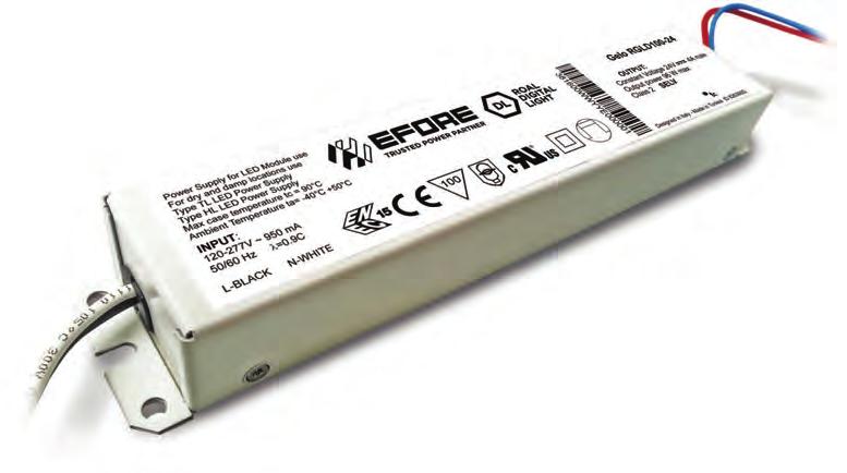 GELO 100W CONSTANT VOLTAGE LED POWER SUPPLIES 8.07 x 1.57 x 1.06 in.
