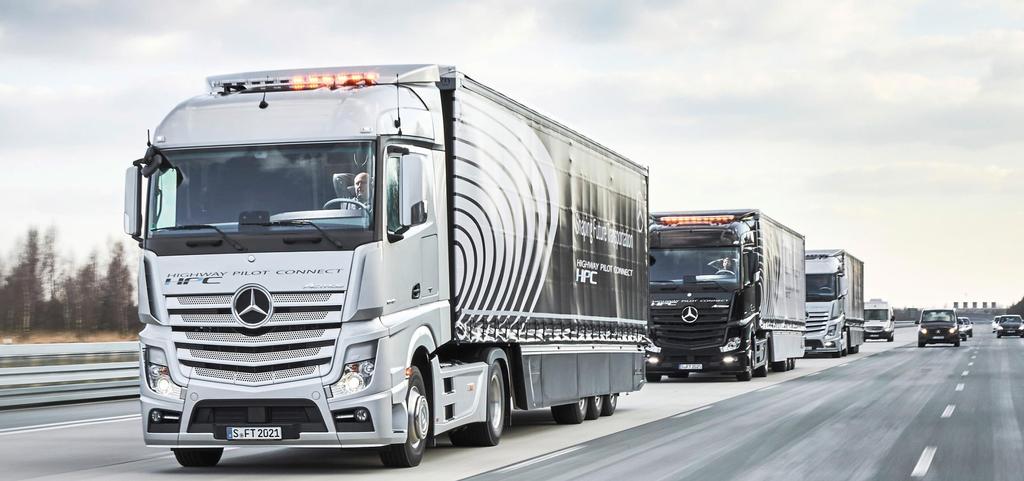 Connectivity: Platooning has many benefits Less fuel: ~7%