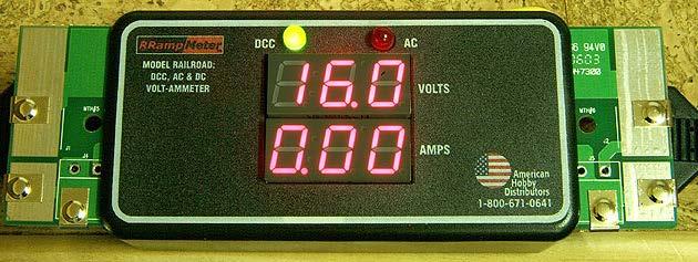 RRampMeter by DCC Specialties The only inexpensive device that accurately measures DCC Volts/Amps.