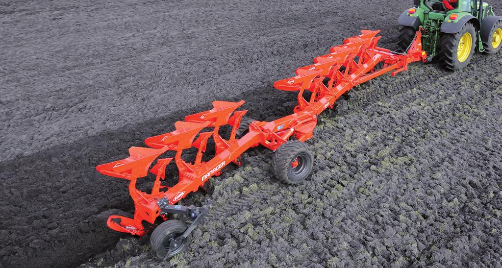They are available as a bolted fi xed cutting width Multi-Manager or a hydraulically adjustable cutting width Vari-Manager that can be adjusted from the cab.