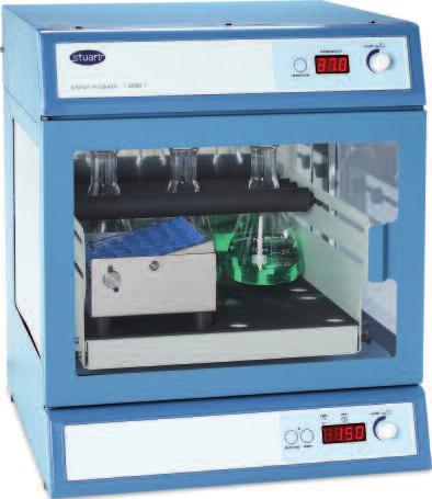 doing cell culturing procedures, especially suspension culture applications. It is compact enough to be positioned on the laboratory bench.