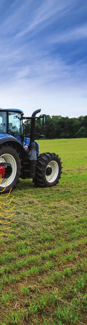 On-the-go raking angle and width control With standard electro-hydraulic control of