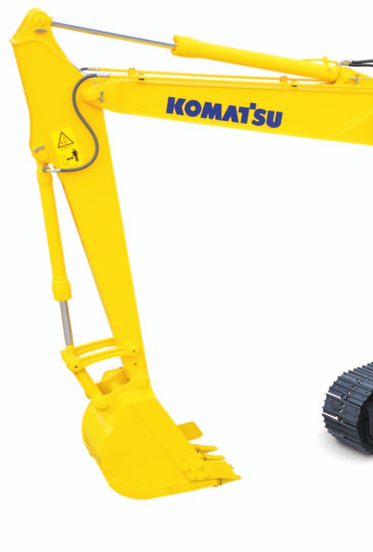 PC130-8 H YDRAULIC E XCAVATOR WALK-AROUND Ecology and Economy Features Low Emission Engine A powerful turbocharged and air-to-air aftercooled Komatsu SAA4D95LE-5 engine provides 68 kw 92 HP (net).