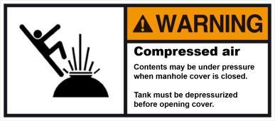 Warning Rotating Equipment Hazard The operator should be aware that the Pivotal Edge is designed to rotate when opening and closing.