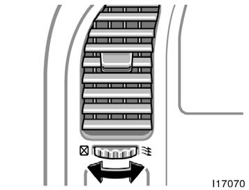 Instrument panel vents Center