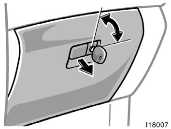 Glove box Garage door opener box To use the glove box, do this. To open: Pull the lever.
