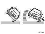 Collision from the front Collision from the rear The angle of vehicle tip- up is marginal Skidding vehicle hitting a curb stone Pitch end over end The curtain shield airbags may not inflate if the