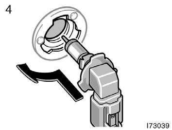 Front fog lights 3. Pull the bulb out of the bulb base. If the connector is tight, wiggle it. 4.