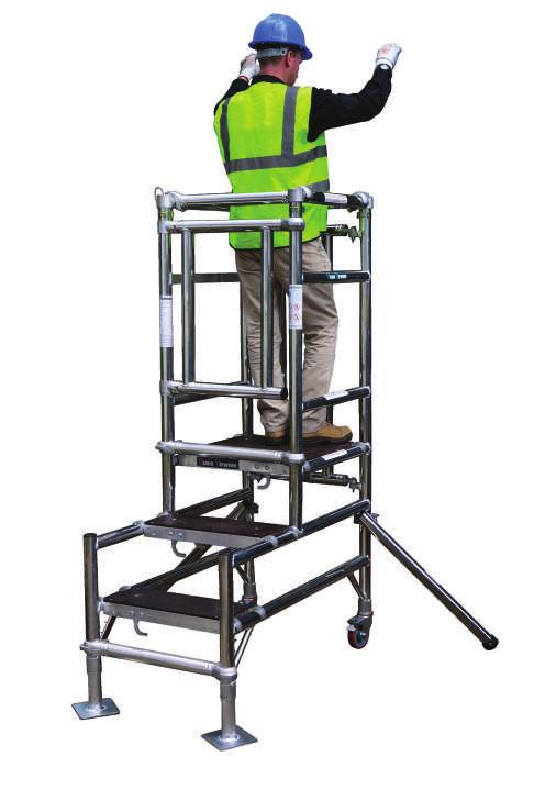 3-5 DAYS 5 YEAR PAS250 Telescopic Podium Steps The fully enclosed work platform uses a specially designed telescopic guardrail frame enabling you to adjust the height to both 1m and 1.