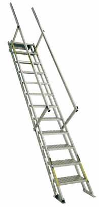 ALUMINIUM SAFETY STAIRS MULTI-MOBILE SCAFFOLD Adjustable heights with self levelling steps STAIRS STAIRS STAIRS Simple, smart and safe access in