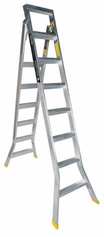 step to straight ladder.