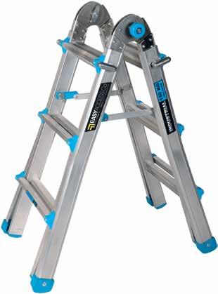 Extendable legs for extra height and working on stairs Easily seen hinge lock - obvious when it s secure Heavy duty feet braces for great stability Easily operated height lock -