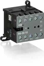 Data sheet Mini contactors B6, BC6 with 3 pole Mini contactors from ABB are used for remotely ling motors and other loads wherever space is at a premium.